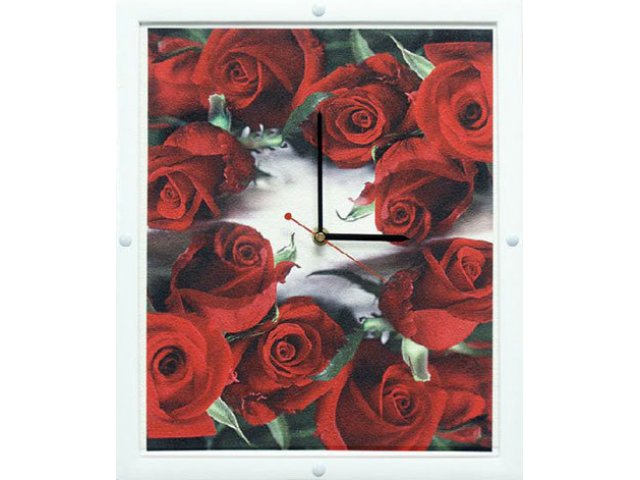 Часы настенные  Розы для любимой в городе Москва, фото 1, стоимость: 3 100 руб.