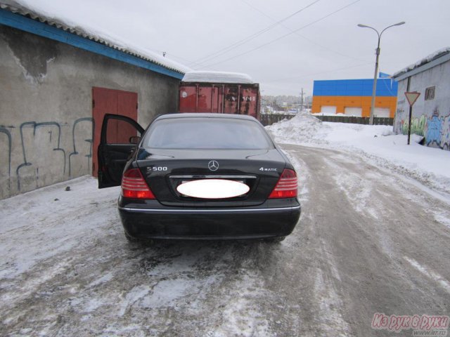 Mercedes S 500,  седан,  2004 г. в.,  пробег:  165000 км.,  автоматическая,  5.0 л в городе Мурманск, фото 1, Mercedes