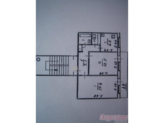 1 комн.  в 2-комнатной кв.,  Псков ,  Рижский пр-кт 63,  этаж 4/5,  квартира 47 кв. м.,  площадь продажи 13 кв. м.,  доля 45% в городе Псков, фото 1, стоимость: 750 000 руб.