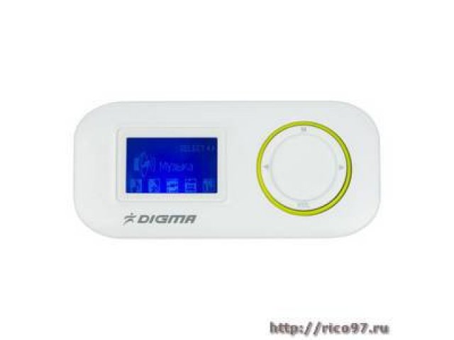 Плеер Flash Digma R1 4Gb White 1.1  FM Dic MicroSDHC HedPh WMA /MP3/WMA/WAV/Micro SDHC/Clip в городе Тула, фото 1, стоимость: 660 руб.