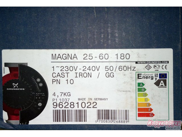 Продам:  насос GRUNDFOS MAGNA 25-60 180 в городе Москва, фото 1, стоимость: 12 000 руб.