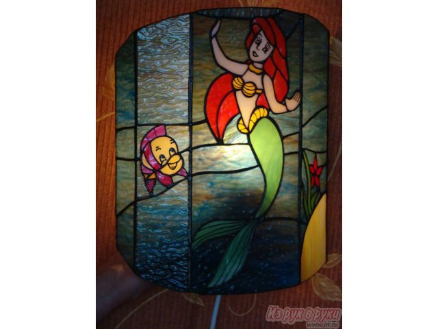Витражный светильник-ночник  Ариель в городе Москва, фото 1, Московская область