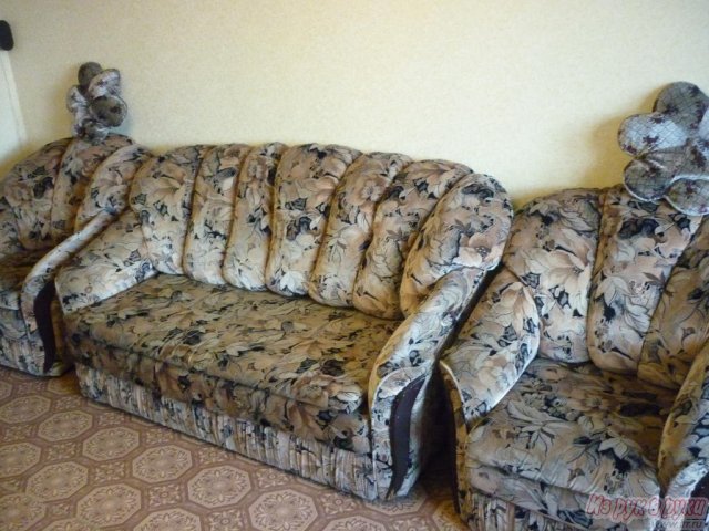 Диван + 2 кресла в городе Набережные Челны, фото 1, стоимость: 5 000 руб.