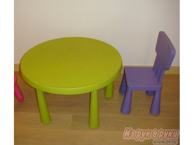 Икея серия Маммут стол круглый, стул в городе Москва, фото 3, Стульчики для кормления, столы