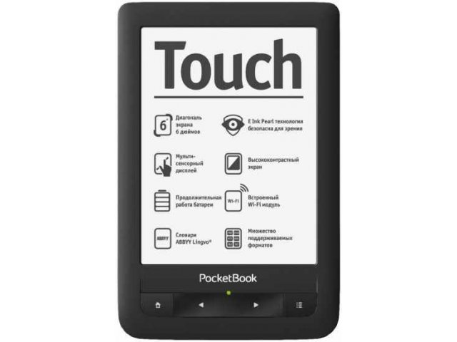 Электронная книга PocketBook Touch Black в городе Екатеринбург, фото 1, стоимость: 7 120 руб.