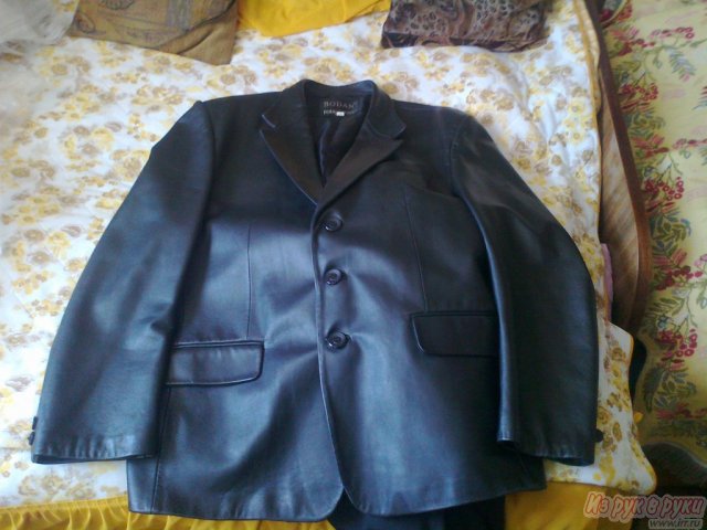 Пиджак кожанный в стиле 90 х в городе Калининград, фото 1, Мужская одежда