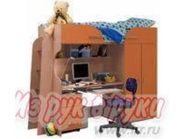 Детская мебель-сверху кровать, снизу рабочее место, шкаф и тумба в городе Екатеринбург, фото 1, стоимость: 8 000 руб.