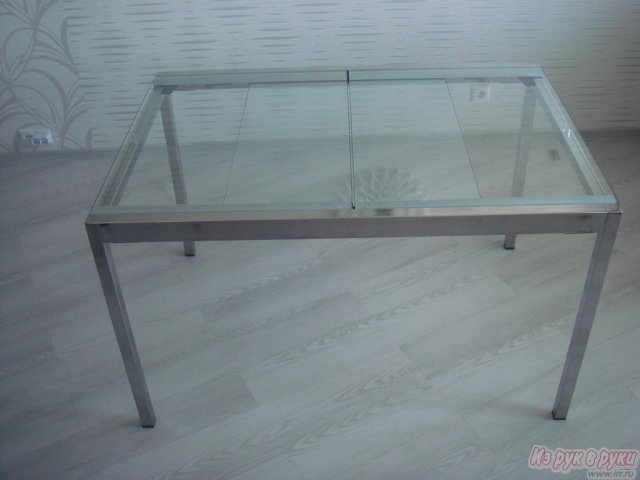 продам стеклянный раздвижной стол в городе Новосибирск, фото 3, Столы и стулья
