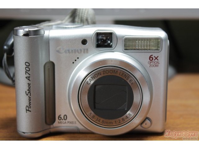 Цифровой фотоаппарат Canon PowerShot A700 в городе Курган, фото 1, стоимость: 1 500 руб.