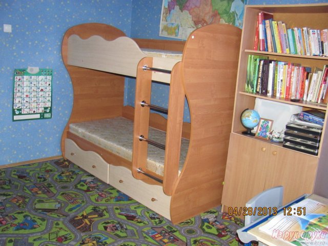 2-х ярусная детская кровать  Архимед в городе Хабаровск, фото 4, Кровати