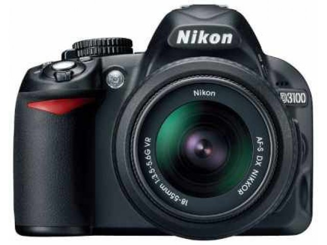 Зеркальный фотоаппарат Nikon D3100 Kit 18-55 VR Black в городе Тюмень, фото 1, стоимость: 16 290 руб.