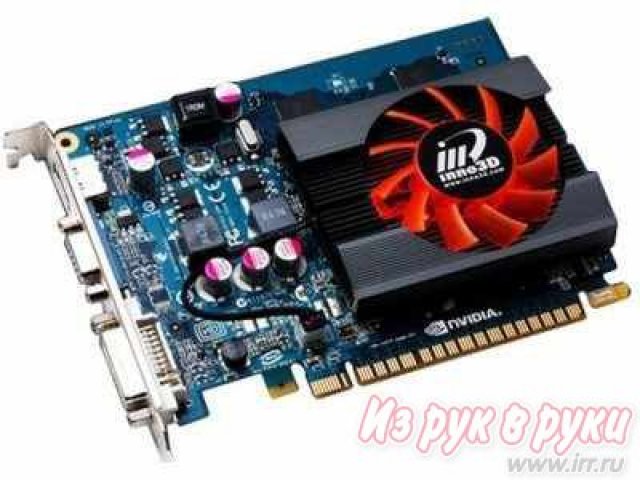 Видеокарта Inno3D GeForce GT 440 810Mhz PCI-E 2.0 1024Mb 3200Mhz 128 bit VGA DVI HDMI HDCP (N440-3DDV-D5CX) в городе Тюмень, фото 1, стоимость: 2 990 руб.