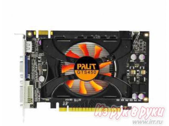 Видеокарта Palit GeForce GTS 450 783Mhz PCI-E 2.0 1024Mb 1400Mhz 128 bit VGA DVI HDMI HDCP Smart Edition в городе Тюмень, фото 1, стоимость: 2 990 руб.