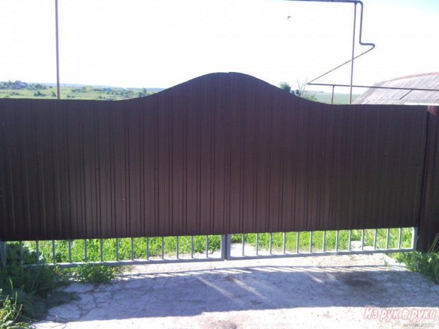 Заборы с воротами и калиткой из профнастила и сетки рабицы. в городе Саранск, фото 1, Мордовия