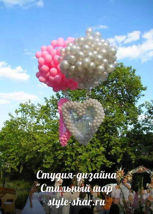 Сердце из воздушных шаров! в городе Калуга, фото 1, телефон продавца: +7 (953) 462-62-60