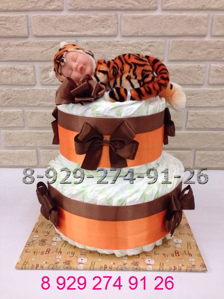 Торт из памперсов в городе Челябинск, фото 3, стоимость: 300 руб.