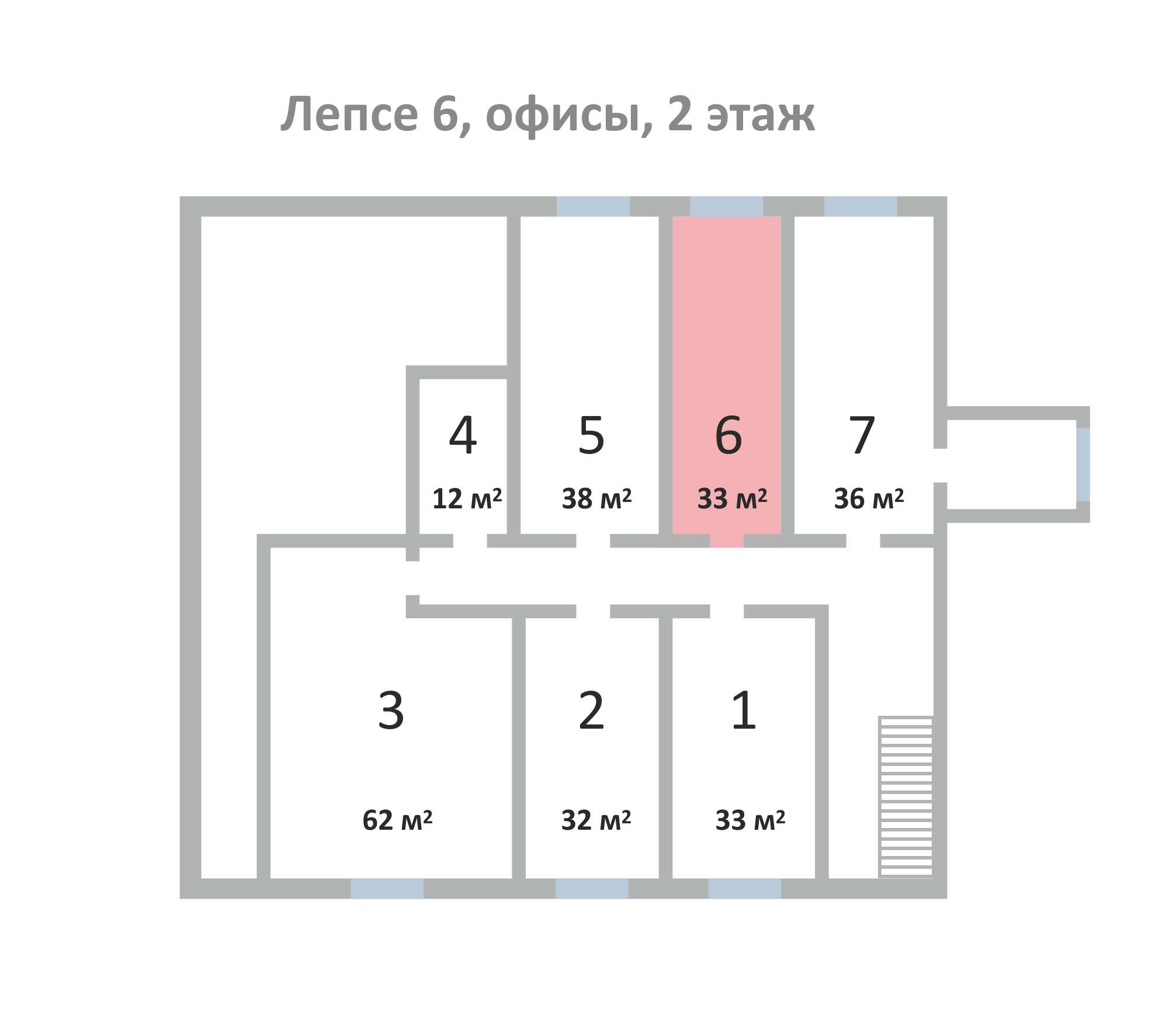 Сдам офисное помещение 34 м² у площади Лепсе в городе Киров, фото 4, Аренда офисов