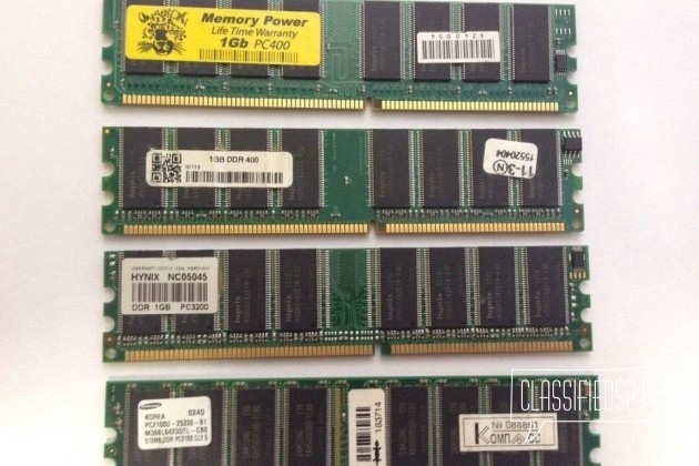 Память Hynix DDR400 1GB, Samsung DDR400 512MB в городе Самара, фото 1, стоимость: 200 руб.