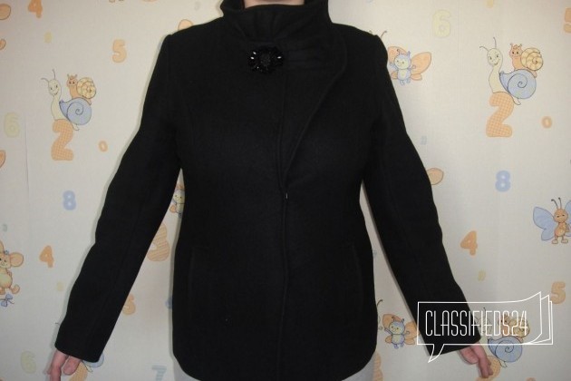 Пальто черное короткое в городе Комсомольск-на-Амуре, фото 2, Верхняя одежда