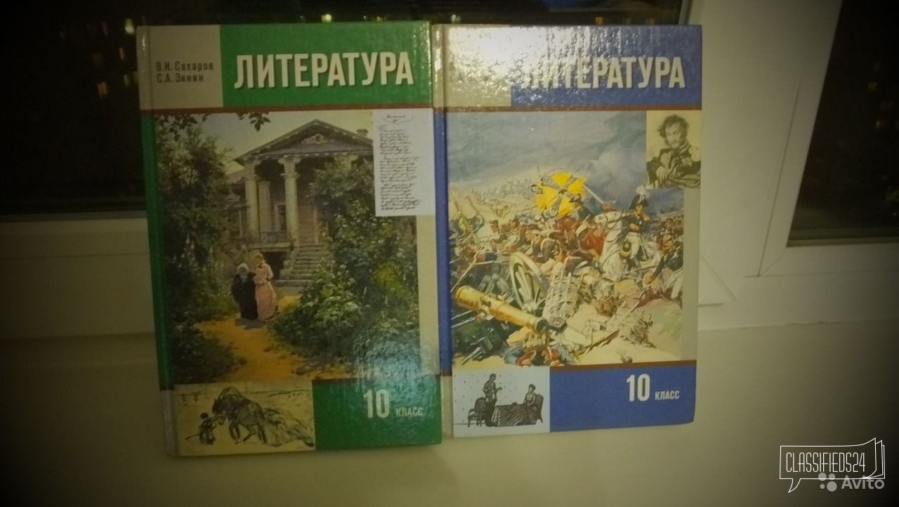 2 учебника литературы за 10 класс (Сахаров, Зинин) в городе Хабаровск, фото 1, Учебная литература