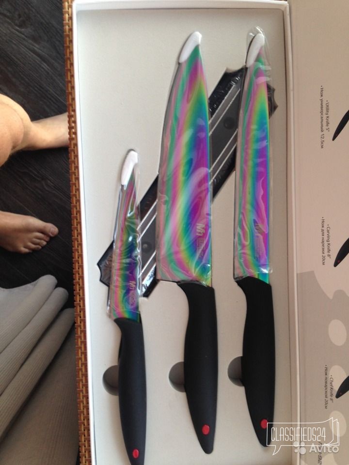 Проф. ножи с титановым покрытием(Швейцария) в городе Новокузнецк, фото 2, стоимость: 4 799 руб.