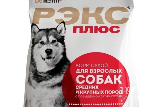 Рэкс Плюс корм для активных собак средних 5 кг в городе Красноярск, фото 1, телефон продавца: +7 (983) 144-35-03