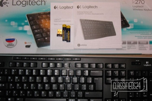 Новая беспроводная клавиатура logitech K270 в городе Санкт-Петербург, фото 3, телефон продавца: +7 (911) 906-58-84
