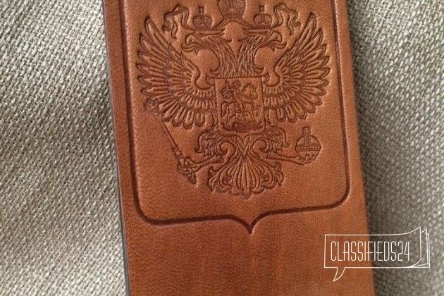 Герб России из натуральной кожи на телефон в городе Благовещенск, фото 2, стоимость: 799 руб.
