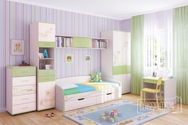 Детская комната Акварель-4 (едера-глянец) в городе Белебей, фото 1, телефон продавца: +7 (917) 480-11-15