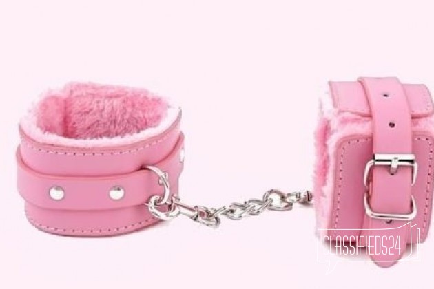 Розовые наручники с меховой отделкой в городе Краснодар, фото 1, стоимость: 599 руб.