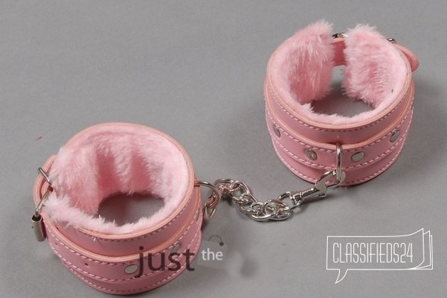 Розовые наручники с меховой отделкой в городе Краснодар, фото 2, Женское бельё
