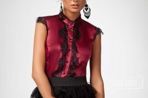 Новая красивая бордовая блузка р XS в городе Краснодар, фото 1, телефон продавца: +7 (918) 186-77-35