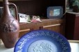 Блюдо с красивой синей эмалью и рисуноком в городе Набережные Челны, фото 1, Татарстан