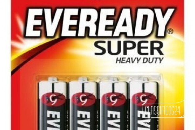 Батарейки Energizer Eveready Super Heavy Duty AA 4 в городе Москва, фото 1, телефон продавца: +7 (926) 850-56-30