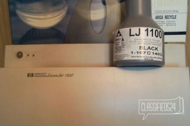 HP LaserJet 1100 LPT + 2 картриджа, тонер и кабель в городе Жуковский, фото 1, телефон продавца: +7 (977) 495-96-87