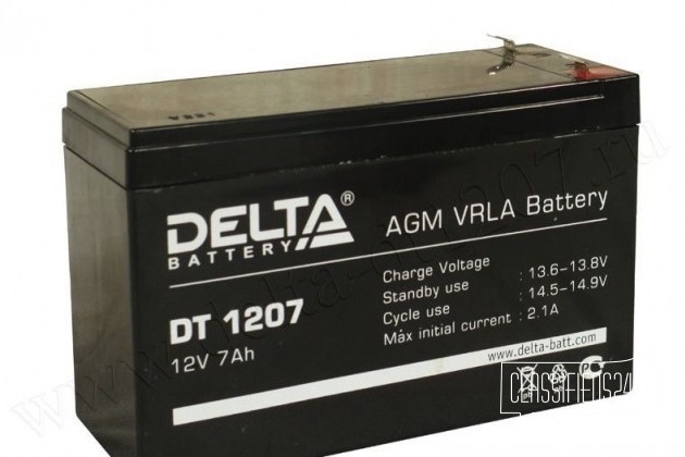 Новый акумулятор Delta DTM1207 (12V, 7.2Ah) для AP в городе Екатеринбург, фото 1, телефон продавца: +7 (904) 982-32-69