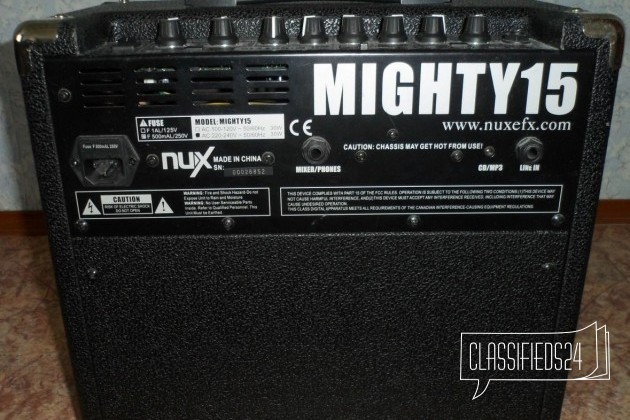 Гитарный комбоусилитель Nux Mighty 15 в городе Омск, фото 3, стоимость: 7 000 руб.