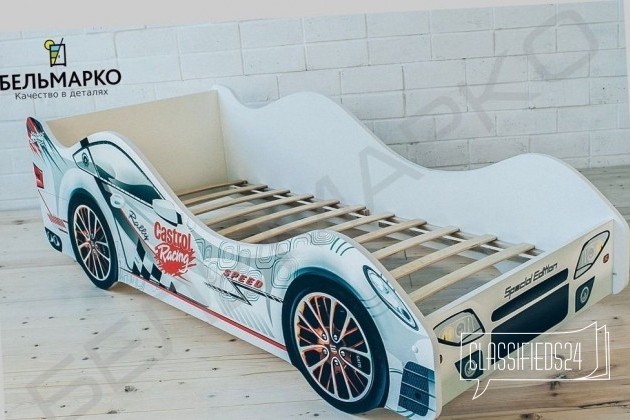 Дизайнерская кровать для ребенка в виде машинки в городе Белгород, фото 1, телефон продавца: +7 (964) 599-36-79