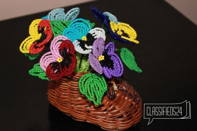 Цветы из бисера в городе Абакан, фото 1, стоимость: 350 руб.