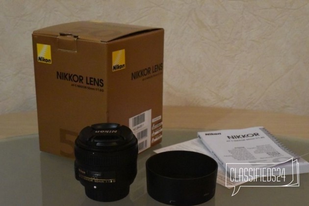 Объектив Nikon 50mm f/1.8G AF-S Nikkor (новый) в городе Обнинск, фото 1, телефон продавца: +7 (920) 895-72-97
