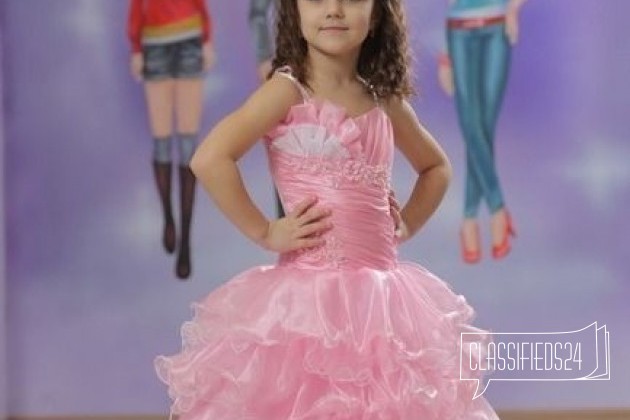 Платье нарядное, Розовый Крем, р 128-140 в городе Хабаровск, фото 1, телефон продавца: +7 (421) 257-77-12