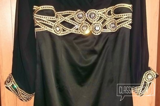 Продам платье черное размер 48-50, верх и рукава ш в городе Грязи, фото 1, Платья и юбки