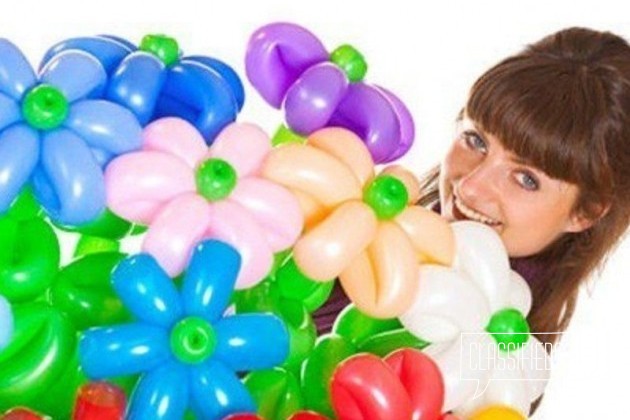 Цветочки из шаров на 8 марта в городе Глазов, фото 1, телефон продавца: +7 (950) 812-38-90