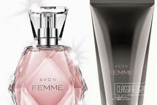 Avon femme парфюмерная вода + лосьон для тела в городе Кострома, фото 1, телефон продавца: +7 (962) 180-99-11