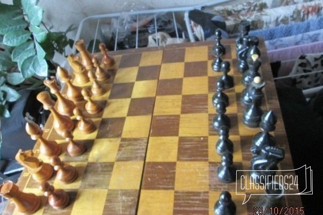 Шахматы деревянные большие, доска 45см, СССР в городе Москва, фото 1, Игры