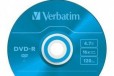 DVD-R диски verbatim 4.7GB 16xslimcolor упак. Х5шт в городе Чебоксары, фото 2, телефон продавца: +7 (917) 654-44-33