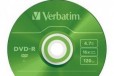 DVD-R диски verbatim 4.7GB 16xslimcolor упак. Х5шт в городе Чебоксары, фото 3, стоимость: 100 руб.