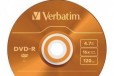 DVD-R диски verbatim 4.7GB 16xslimcolor упак. Х5шт в городе Чебоксары, фото 4, Компьютерные аксессуары