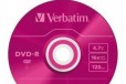 DVD-R диски verbatim 4.7GB 16xslimcolor упак. Х5шт в городе Чебоксары, фото 5, Чувашия
