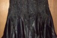 Чёрная новая юбка с атласными вставками в городе Альметьевск, фото 1, Татарстан